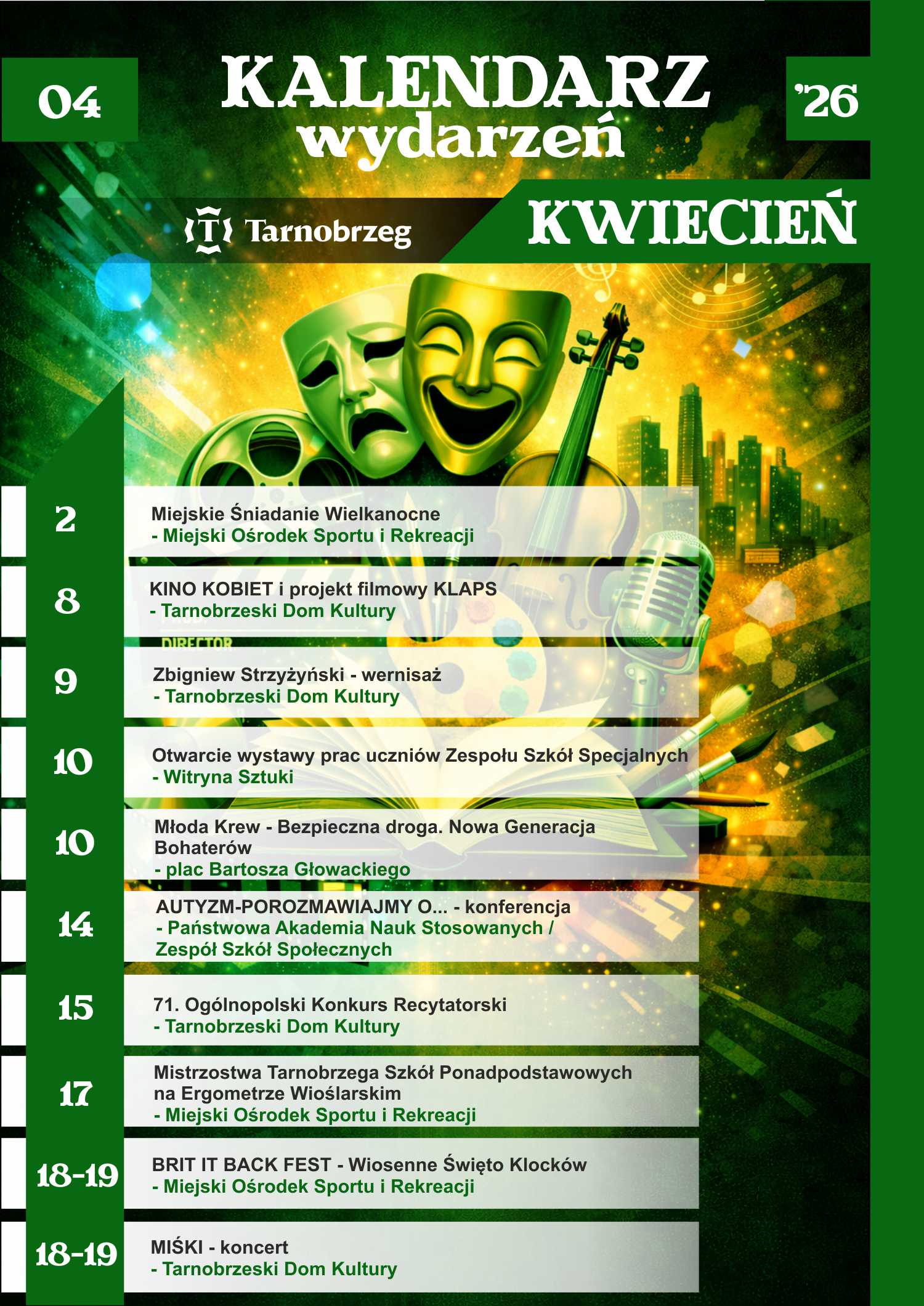 Kalendarz wydarzeń 2026